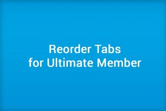 Reorder Tabs for Ultimate Member