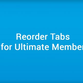 Reorder Tabs for Ultimate Member