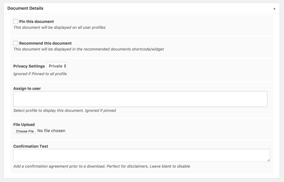 Admin Documents Editing - SuitePlugins